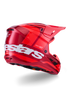 ALPINESTARS Sm7 Core Helmet Red Glossy Lg - 482-00187L