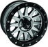 QuadBoss Wagon 14X7 - 5+2 - 4/110 - Black Machined