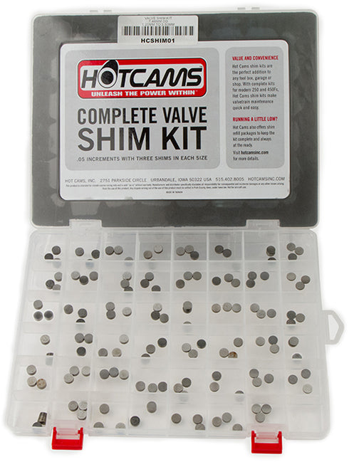 HOT CAMS Valve Shim Kit 141pc Hon/Kaw/Suz/Yam - 68-2073