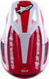 ALPINESTARS Sm3 Heat Helmet Red/White/Black Glossy Lg - 482-00118L