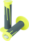 ProTaper Full Diamond Clamp-On Grips - Neon Yellow/Dark Gray