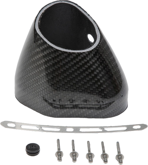 YOSHIMURA End Cap Kit Left Side R77 Lh Cf Flared - 960-9990