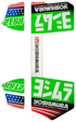 YOSHIMURA Rs12 Muffler Decals Green - 961-9079
