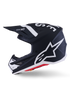 ALPINESTARS Sm7 Dasher Helmet Blk/Wht Matt Xl - 482-00189X