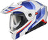 SCORPION EXO Exo At960 Modular Helmet Monk White/Blue 3x - 75-32693X