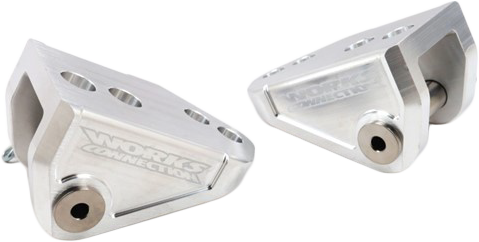 WORKS Foot Peg Mount Aluminum Kx250/450 - 66-20525