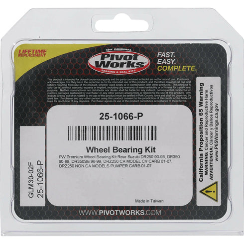 PIVOT WORKS Wheel Bearing Kit Premium - 22-51066P
