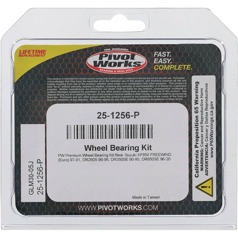 PIVOT WORKS Wheel Bearing Kit Premium - 22-51256P