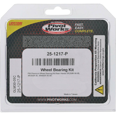 PIVOT WORKS Wheel Bearing Kit Premium - 22-51217P