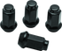 QuadBoss Lug Nuts 10x1.25 - 14mm-Od - Black - Box of 4