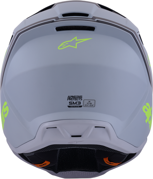 ALPINESTARS Sm3 Radium Helmet Gry/Blk/Ylw Fluo Matt Xl - 482-00183X