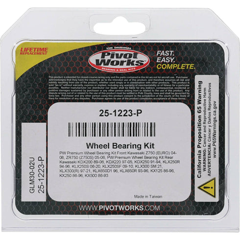 PIVOT WORKS Wheel Bearing Kit Premium - 22-51223P