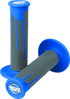 ProTaper Full Diamond Clamp-On Grips - Blue/Dark Gray