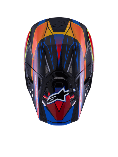 ALPINESTARS Supertech S M10 Era Helmet Blu/Rd/Ylw Fluo Glossy Md - 482-00186M