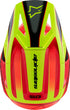 ALPINESTARS Sm3 Youth Fray Helmet Rd/Ylw Fluo/Blk Yl - 482-00084YL