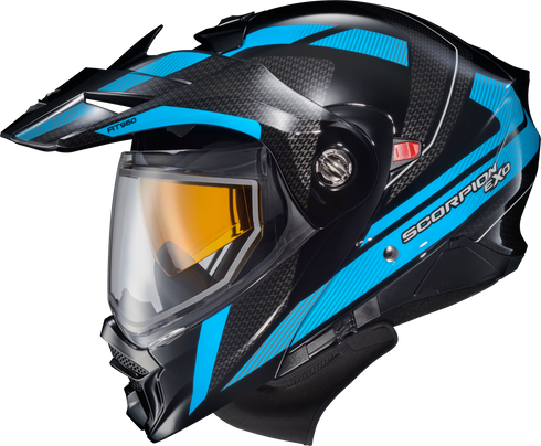 SCORPION EXO Exo At960 Cold Weather Helmet Hicks Light Blue Xl (Electric) - 75-2373X