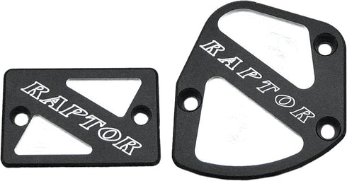 MODQUAD Throttle & Brake Cover Set Black Logo Raptor - 28-41258