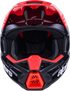 ALPINESTARS Sm3 Radium Helmet Blk/Red Fluo/White Glossy Lg - 482-00182L