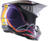 ALPINESTARS S M5 Sail Helmet Violet/Blk/Slvr Glossy Md - 482-9233M