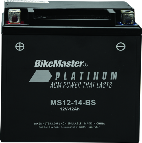 BikeMaster AGM Battery - MS12-14-BS