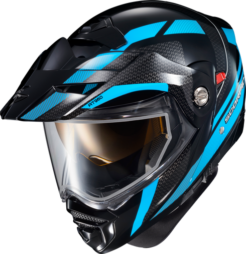 SCORPION EXO Exo At960 Cold Weather Helmet Hicks Light Blue Xl (Electric) - 75-2373X