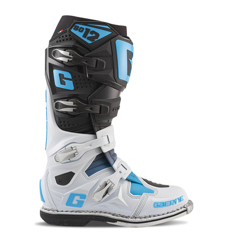 GAERNE Sg12 Le Boots Blk/Wht/Carolina Blue Sz 11 - 480-51211