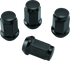 QuadBoss Lug Nuts 12x1.5 - 17mm-Od - Black - Box of 4
