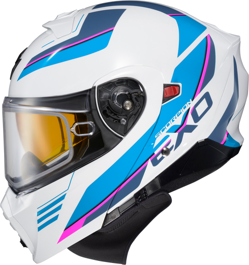 SCORPION EXO Exo Gt930 Cold Weather Helmet Modulus Wht/Blu Xl (Dual Pane) - 75-2390X