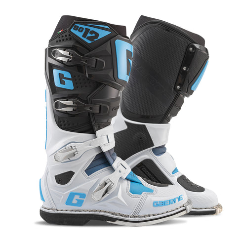 GAERNE Sg12 Le Boots Blk/Wht/Carolina Blue Sz 12 - 480-51212