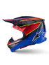ALPINESTARS Supertech S M10 Era Helmet Blu/Rd/Ylw Fluo Glossy Sm - 482-00186S