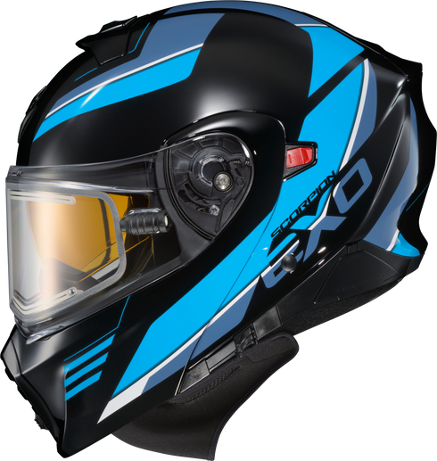 SCORPION EXO Exo Gt930 Cold Weather Helmet Modulus Blk/Blu Md (Electric) - 75-2392M