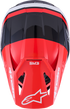 ALPINESTARS Sm3 Radium Helmet Blk/Red Fluo/White Glossy 2x - 482-001822X