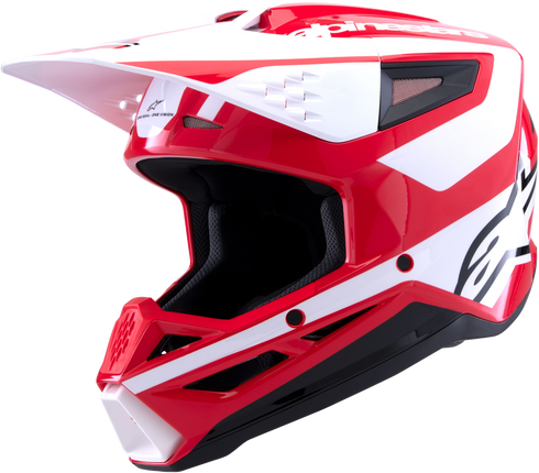 ALPINESTARS Sm3 Heat Helmet Red/White/Black Glossy 2x - 482-001182X
