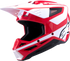 ALPINESTARS Sm3 Heat Helmet Red/White/Black Glossy Md - 482-00118M
