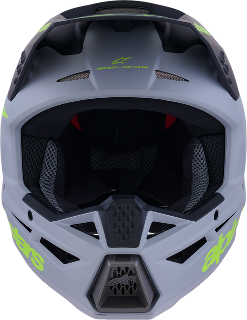 ALPINESTARS Sm3 Radium Helmet Gry/Blk/Ylw Fluo Matt Sm - 482-00183S