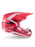 ALPINESTARS Sm7 Deed Helmet Red/Blk/Wht Glossy Sm - 482-00190S