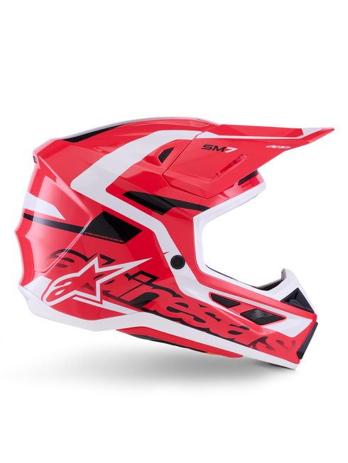 ALPINESTARS Sm7 Deed Helmet Red/Blk/Wht Glossy Md - 482-00190M