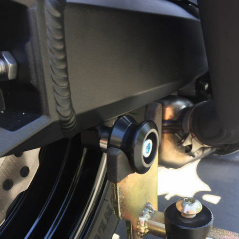 Swingarm Sliders Black Kaw