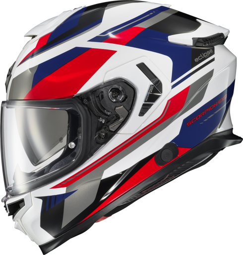 SCORPION EXO Exo Eclipse Full Face Helmet Lunar White/Red/Blue Lg - 75-2426L