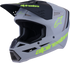 ALPINESTARS Sm3 Radium Helmet Gry/Blk/Ylw Fluo Matt Lg - 482-00183L