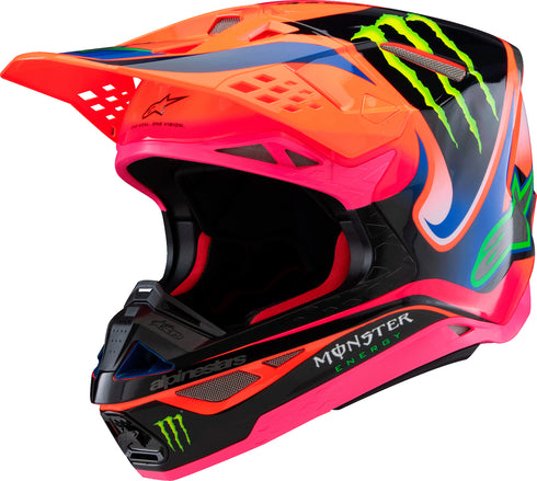 ALPINESTARS S M10 Deegan Helmet Orng Flo/Prpl/Pnk Fluo Sm - 482-00081S