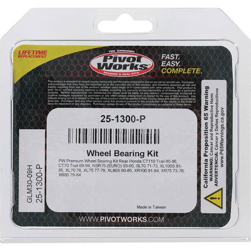 PIVOT WORKS Wheel Bearing Kit Premium - 22-51300P