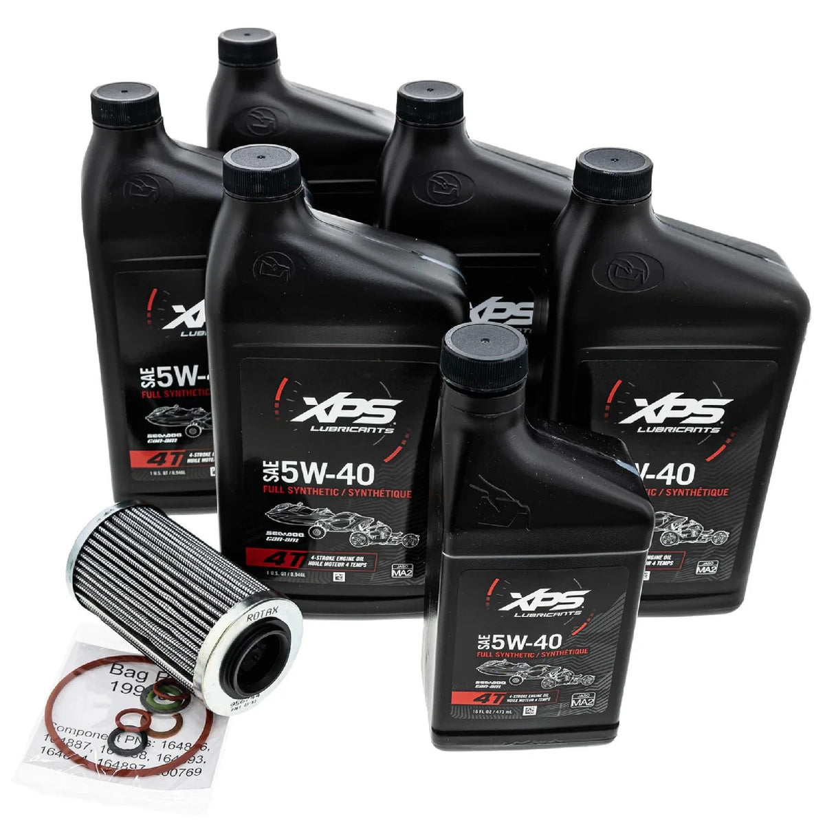 CAN AM FULL SYNTHETIC OIL CHANGE KIT 5W-40 SPYDER ROTAX 1330 ENGINE 97 ...