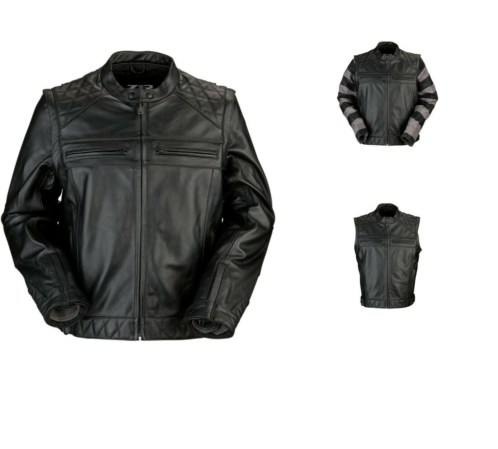 2020 Z1R Ordinance 3-In-1 Motorcycle Leather Street Jacket - Pick Size