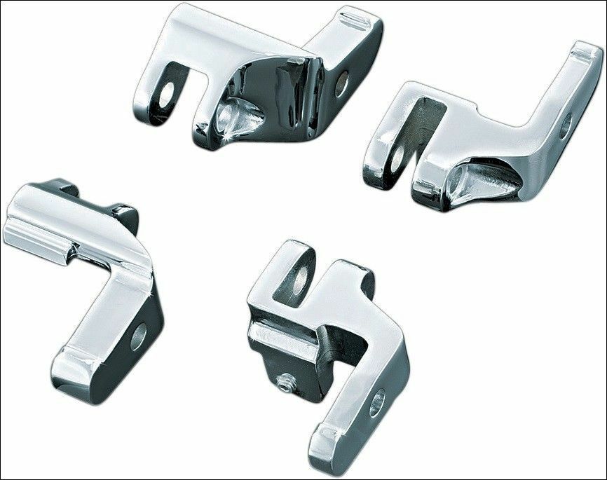 Kuryakyn 4588 Chrome Driver Floorboard Relocation Brackets Harley